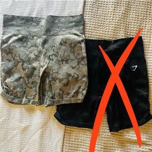 Gymshark Women's Camo Shorts - Green